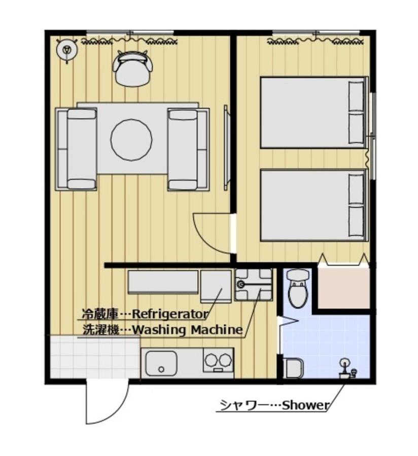 Type B Room 40平米 -ウル エスポワール那覇- Naha Kültér fotó